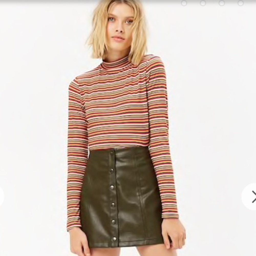 Faux Leather Skirt NWT
